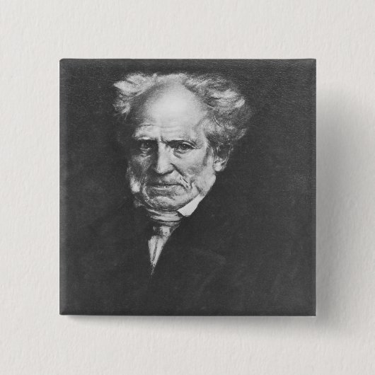 Badge Carré 5 Cm Arthur Schopenhauer (Devant)