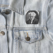 Badge Carré 5 Cm Arthur Schopenhauer (En situation)
