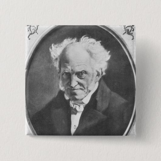 Badge Carré 5 Cm Arthur Schopenhauer (Devant)