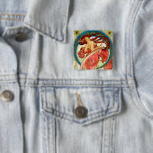 Badge Carré 5 Cm Arts Dance (En situation)
