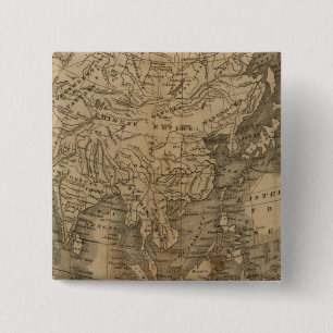 Badge Carré 5 Cm Asie