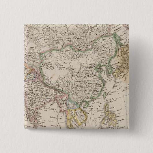 Badge Carré 5 Cm Asie 13 (Devant)