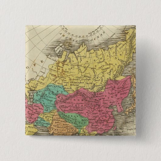 Badge Carré 5 Cm Asie 21 (Devant)