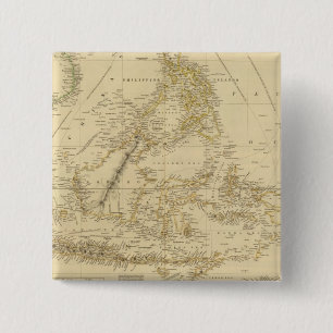 Badge Carré 5 Cm Asie du Sud-Est, Indonésie