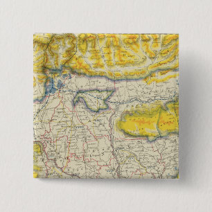 Badge Carré 5 Cm Asie du Sud, Inde, Bangladesh