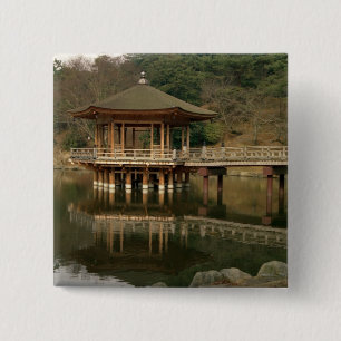 Badge Carré 5 Cm Asie, Japon, Nara, Temple à Nara