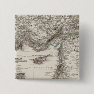 Badge Carré 5 Cm Asie occidentale et Syrie