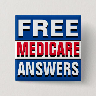 Badge Carré 5 Cm Ask Me About Medicare