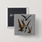 Badge Carré 5 Cm Assistant d'Oz (Devant & derrière)