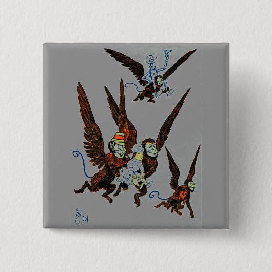 Badge Carré 5 Cm Assistant d'Oz (Devant)