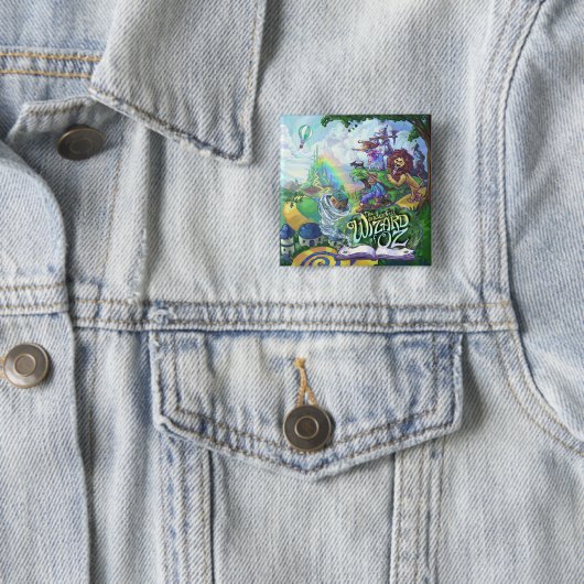 Badge Carré 5 Cm Assistant d'Oz (En situation)