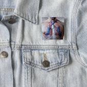 Badge Carré 5 Cm Asthme (En situation)