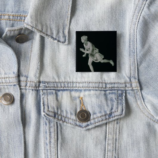 Badge Carré 5 Cm Atalanta (En situation)