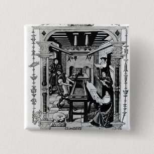 Badge Carré 5 Cm Atelier d'impression