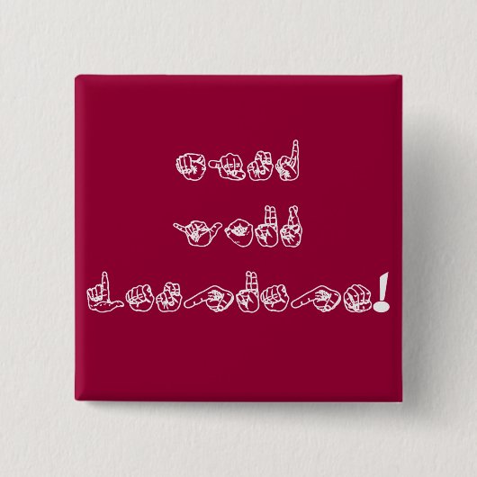 Badge Carré 5 Cm Attention à votre langue ! (Devant)