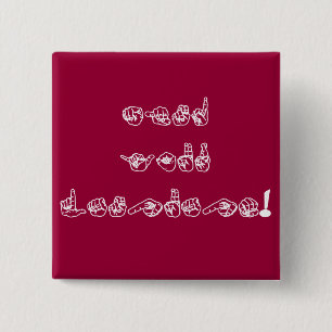 Badge Carré 5 Cm Attention à votre langue !