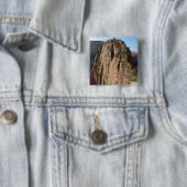 Badge Carré 5 Cm Atterrissage des anges dans le parc national de Si (En situation)