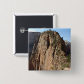 Badge Carré 5 Cm Atterrissage des anges dans le parc national de Si (Devant & derrière)