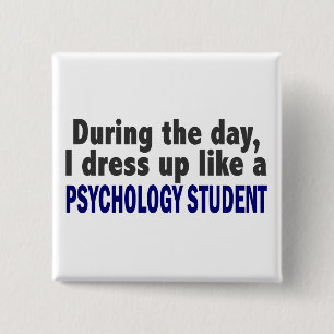 Badge Carré 5 Cm Au cours de la journée je m'habille comme