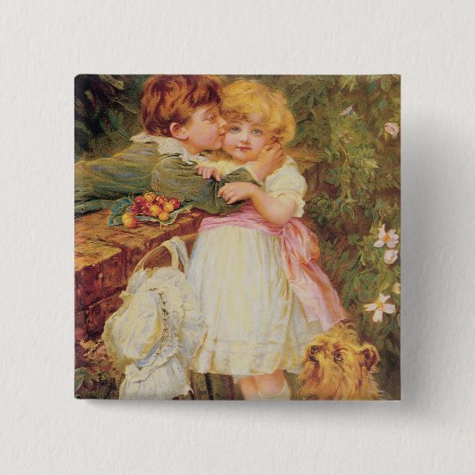 Badge Carré 5 Cm Au-dessus du mur de jardin (Devant)