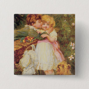 Badge Carré 5 Cm Au-dessus du mur de jardin