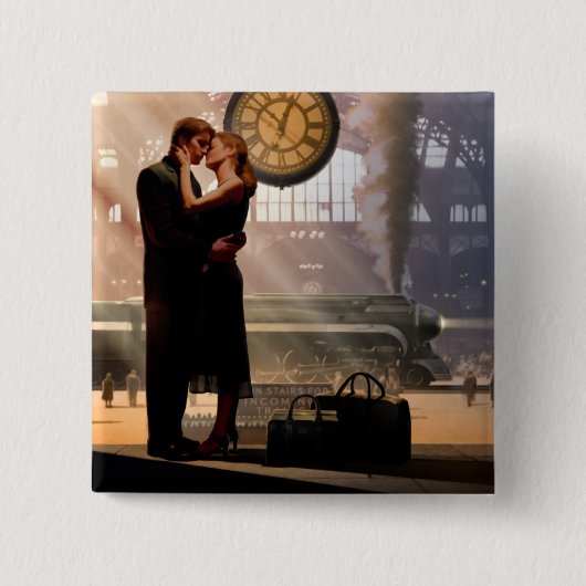 Badge Carré 5 Cm Au Revoir 2 (Devant)