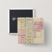 Badge Carré 5 Cm Auburn, Nebraska (Devant & derrière)