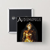Badge Carré 5 Cm Audismopolis (Devant & derrière)