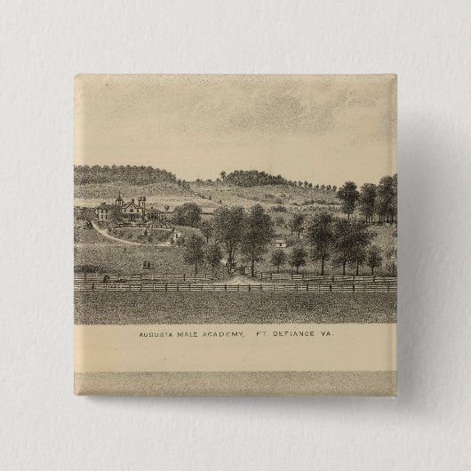 Badge Carré 5 Cm Augusta Male Academy Seawright (Devant)