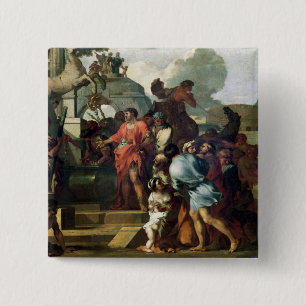 Badge Carré 5 Cm Augustus avant la tombe d'Alexandre III