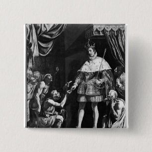 Badge Carré 5 Cm Aumône de distribution de St Louis, c.1615-20