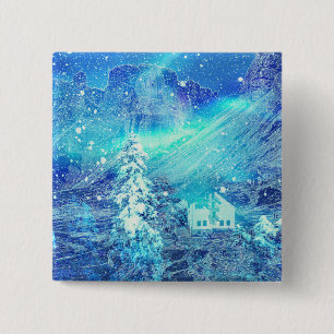 Badge Carré 5 Cm Aurora Dans Les Vallées