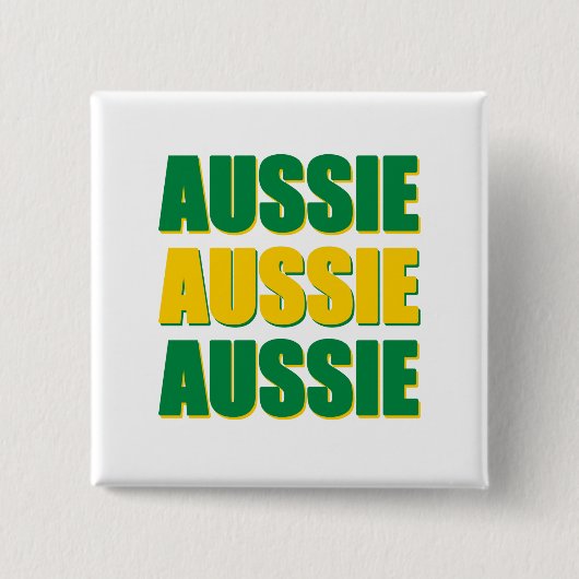 Badge Carré 5 Cm Aussie Australe (Devant)