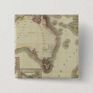 Badge Carré 5 Cm Australie 9