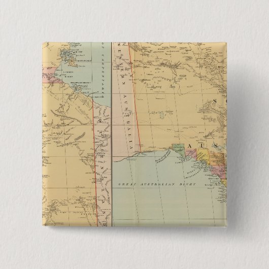 Badge Carré 5 Cm Australie du Sud 2 (Devant)