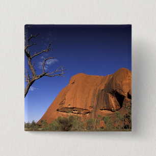 Badge Carré 5 Cm Australie, Parc national Uluru Kata Tjuta, Uluru