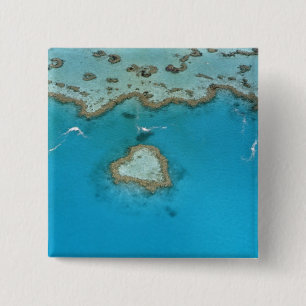 Badge Carré 5 Cm Australie, Queensland, Les îles Whitsunday,