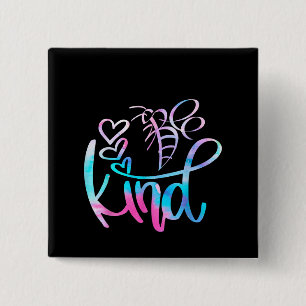 Badge Carré 5 Cm Autiste Être une Sensibilisation sur l'autisme de