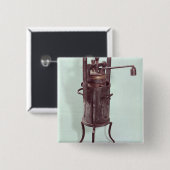 Badge Carré 5 Cm Autocuiseur inventé par Denis Papin 1679 (Devant & derrière)