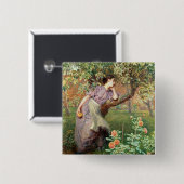 Badge Carré 5 Cm Automne, 1865 (Devant & derrière)