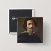 Badge Carré 5 Cm Autoportrait (Devant & derrière)