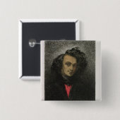 Badge Carré 5 Cm Autoportrait, habillé pour 'Hernani (Devant & derrière)