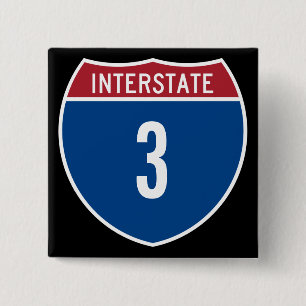 Badge Carré 5 Cm Autoroute 3