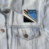 Badge Carré 5 Cm Autour du monde avec NYK (En situation)