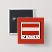 Badge Carré 5 Cm Autriche (Devant & derrière)