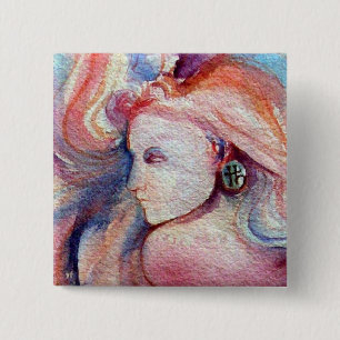 Badge Carré 5 Cm AVALON / Magie et mystère