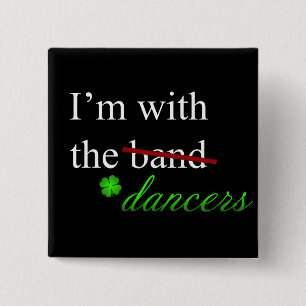 Badge Carré 5 Cm Avec le bouton 1 de danseurs