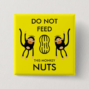 Badge Carré 5 Cm Avertissement sur l'allergie des enfants