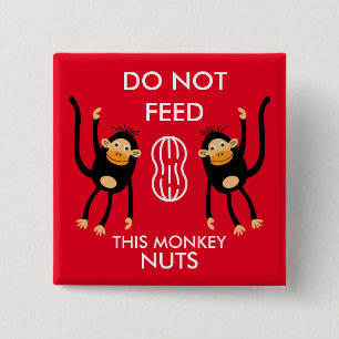 Badge Carré 5 Cm Avertissement sur l'allergie des enfants