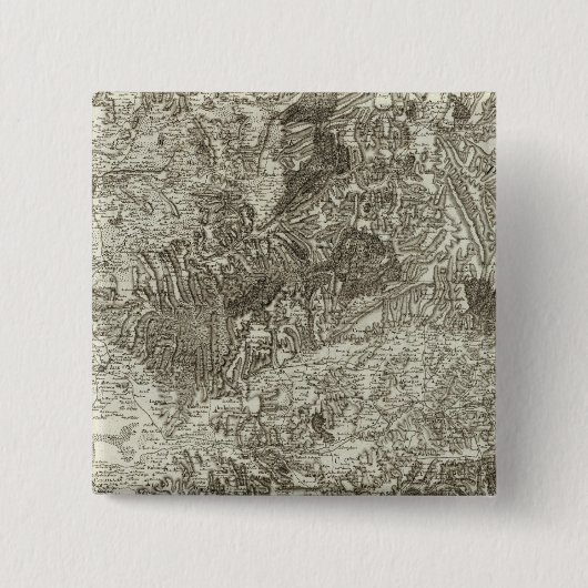 Badge Carré 5 Cm Avignon, Orange (Devant)